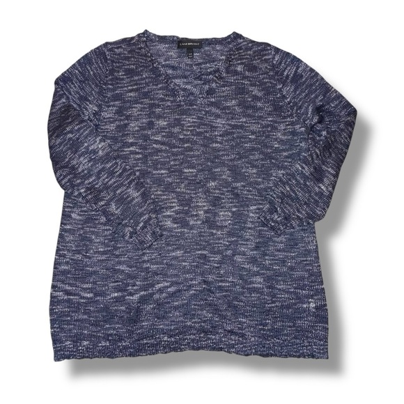 LANE BRYANT Crisscross V-Neck Tunic - Plus 14/16 Blue Shadow Combo - Picture 7 of 16